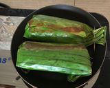 Foto langkah ke 5 dari resep Nasi Bakar Ikan Suwir Pedas.