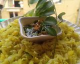 A picture of step 3 of Instant salty poha.
