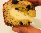 A picture of step 12 of Choco Banana Bread with creme cheese filling.