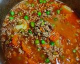 A picture of step 5 of Elbow pasta with minced meat stew.