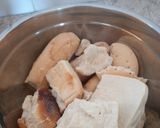 Foto del paso 1 de la receta: Queque de chocolate usando pan duro