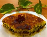 عکس مرحله 8 از دستور ته چین آلو اسفناج
