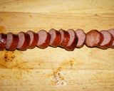 Foto del paso 5 de la receta: Sopa de porotos negros con zapallo y salchichón kielbasa