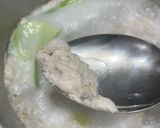 A picture of step 3 of Cook every part - Chicken broth (with some meat) from chicken back/carcass, and wing tips.
