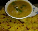 A picture of step 3 of Dodaa with tridali Dal.