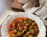 Török padlizsános húsgombócok serpenyőben recept fázis 5 fotója