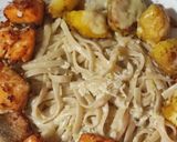 Foto del paso 8 de la receta: Pasta con salmón y papa criolla