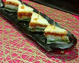 A picture of step 7 of Tri Colour Sandwich.