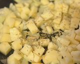 A picture of step 1 of Italian lamb with potato risotto.