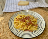 Foto del paso 6 de la receta: Espaguetis carbonara sin nata
