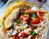 Hình bước làm 4 của món Bún riêu cua