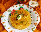 A picture of step 2 of Dhaba Style Punjabi aloo paratha.