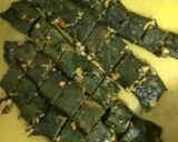A picture of step 7 of Jade corn soup and paneer-corn patra.