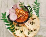 A picture of step 10 of Amritsari Chole kulcha.