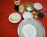 Foto del paso 1 de la receta: Cupcakes de vainilla con arándanos y crumble