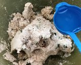 A picture of step 3 of Curry leaves Chapati.