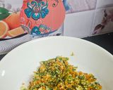 A picture of step 2 of Veg seekh kabab.