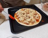 【AJ歐美食鋪】🍕新肉絲焗烤披薩🍕| 奶素 氣炸鍋 墨西哥餅的食譜步驟3照片