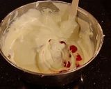 A picture of step 10 of White Chocolate Cherry Truffle Cheesecake.