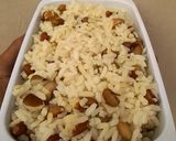 A picture of step 5 of Plain Fried Rice and Beans.