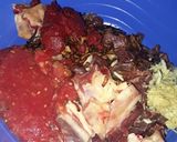 A picture of step 1 of Simple beef biryani marination.
