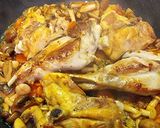 Foto del paso 4 de la receta: Contramuslos de Pollo y Conejo con Portobello y Shimeji