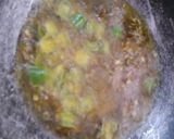 A picture of step 2 of Jeera aloo.