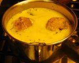 A picture of step 8 of Green Squash (Lauki) paruppu urundai More kuzhambu (in buttermilk sauce).