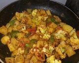 A picture of step 4 of Methi chaman.