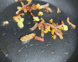 Foto del paso 3 de la receta: Pasta con espinacas frescas, piñones, bacon y queso parmesano