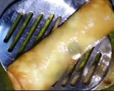 A picture of step 5 of Veg spring rolls.