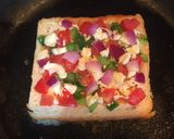 A picture of step 4 of Vegetable Cheese Toast.