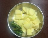 A picture of step 2 of Beans Bhaji.