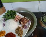 A picture of step 1 of Methi dal.