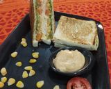 A picture of step 6 of Vegetable sandwich.