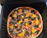 Une image de l'étape 3 de Pizza sans pâte facile et rapide à l'air fryer.