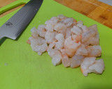 Foto del paso 4 de la receta: Mar y montaña gamba y salchicha con seta camasec y yema escaldada