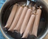 Foto langkah ke 6 dari resep Es Lilin Rasa Vanila Coklat.