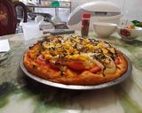 Hình bước làm 5 của món Banh Pizza nấm