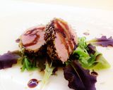 Foto del passaggio 5 della ricetta Filetto di maiale in crosta di semi di sesamo, con aceto balsamico