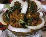 A picture of step 5 of Isiewu (Goat Head).