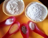 A picture of step 1 of Mangalore Buns.