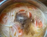A picture of step 2 of Beef Noodle Soup with Seasonal Vegetables and Fresh Mushrooms.