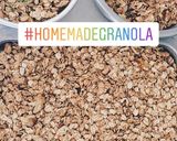 Hình bước làm 1 của món Granola (vegan, matcha/chocolate)