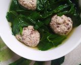 Hình bước làm 8 của món Canh rau ngót nấu mọc healthy