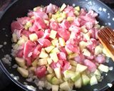 Foto del paso 1 de la receta Arroz con pavo, calabacín y salsa de soja