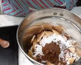 A picture of step 1 of No bake -Choco lava cake.