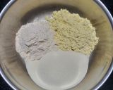 A picture of step 1 of Barley flour mix vegetable uttapam.
