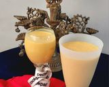 A picture of step 4 of Mango kulfi shake.