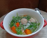 Foto langkah ke 6 dari resep Sayur Bayam Baso.